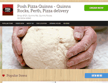 Tablet Screenshot of poshpizza.com.au